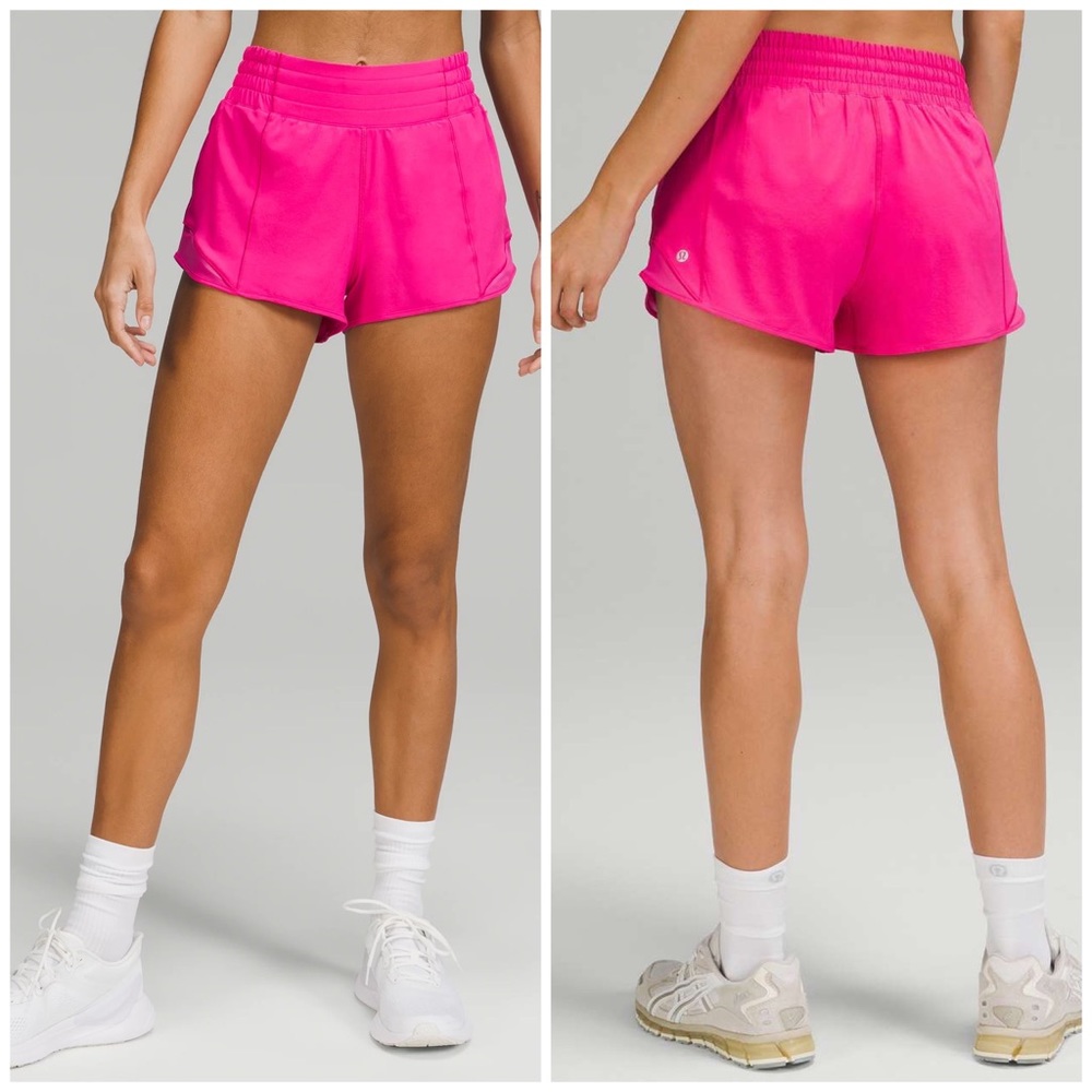 Lululemon Hotty Hot Low-Rise Short 2.5" - Sonic Pink